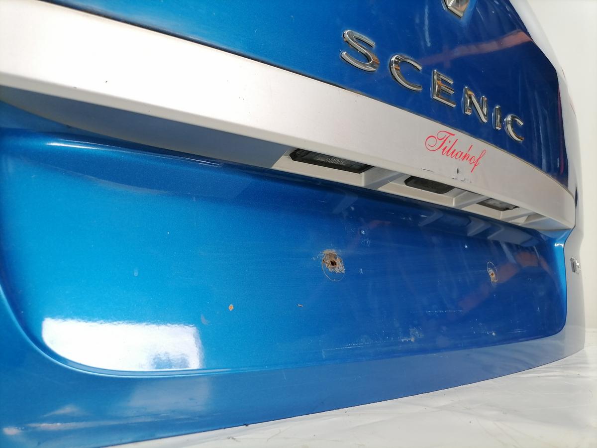 Renault Scenic 3 original Heckklappe mit Heckscheibe kurzer Radstand TERNA Blue Extrem Bj.2009